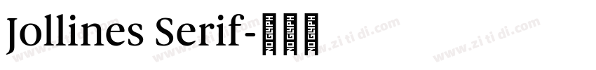 Jollines Serif字体转换